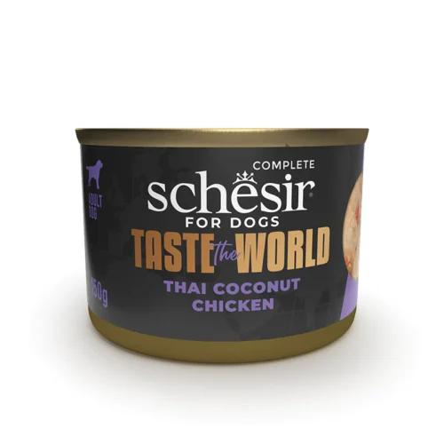 Schesir Taste the World Chicken Thai Coconut in Broth 8x150g Tins