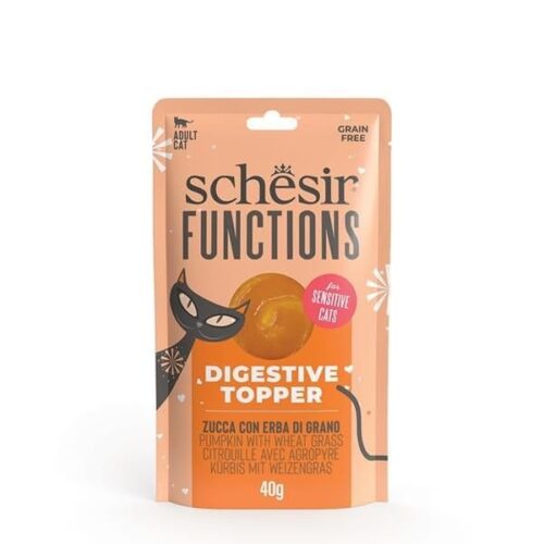 Schesir Functions Topper Pumpkin With Wheat Grass in Puree 12x40g Pouches