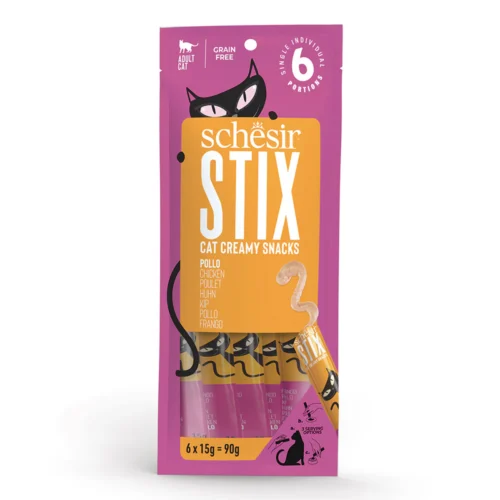 Schesir Cat Stix Chicken in Cream 90g (6x15g)