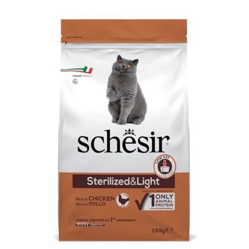 Schesir Cat Sterilized & Light Chicken Dry Food 400g | 1.5kg | 10kg