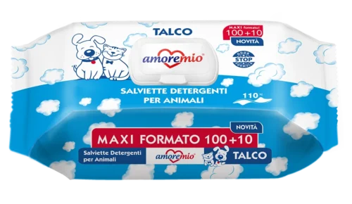 Amore Mio Pet Talc Scented Cleansing Wipes