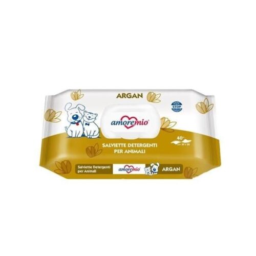 Amore Mio Pet Argan Scented Cleaning Wipes 40pc