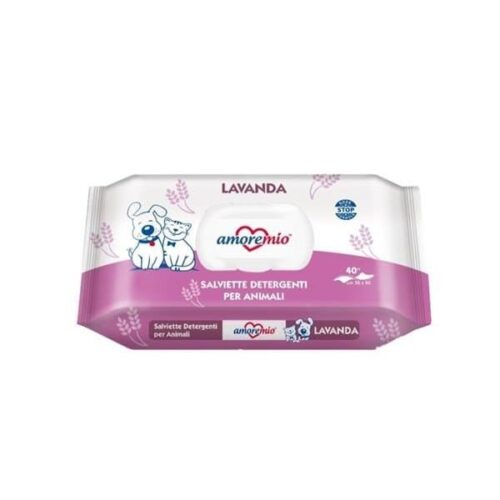 Amore Mio Pet Lavender Scented Cleaning Wipes 40pcs