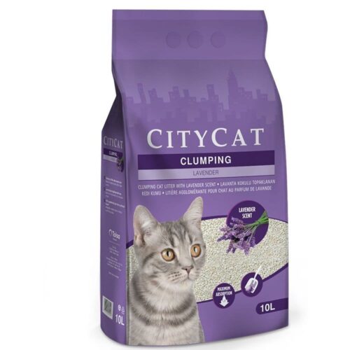 CITY CAT CLUMPING LAVENDAR CAT LITTER - 10LT