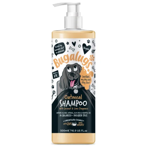 Bugalugs Oatmeal Dog Shampoo with Coconut & Lime Fragrance 500ml