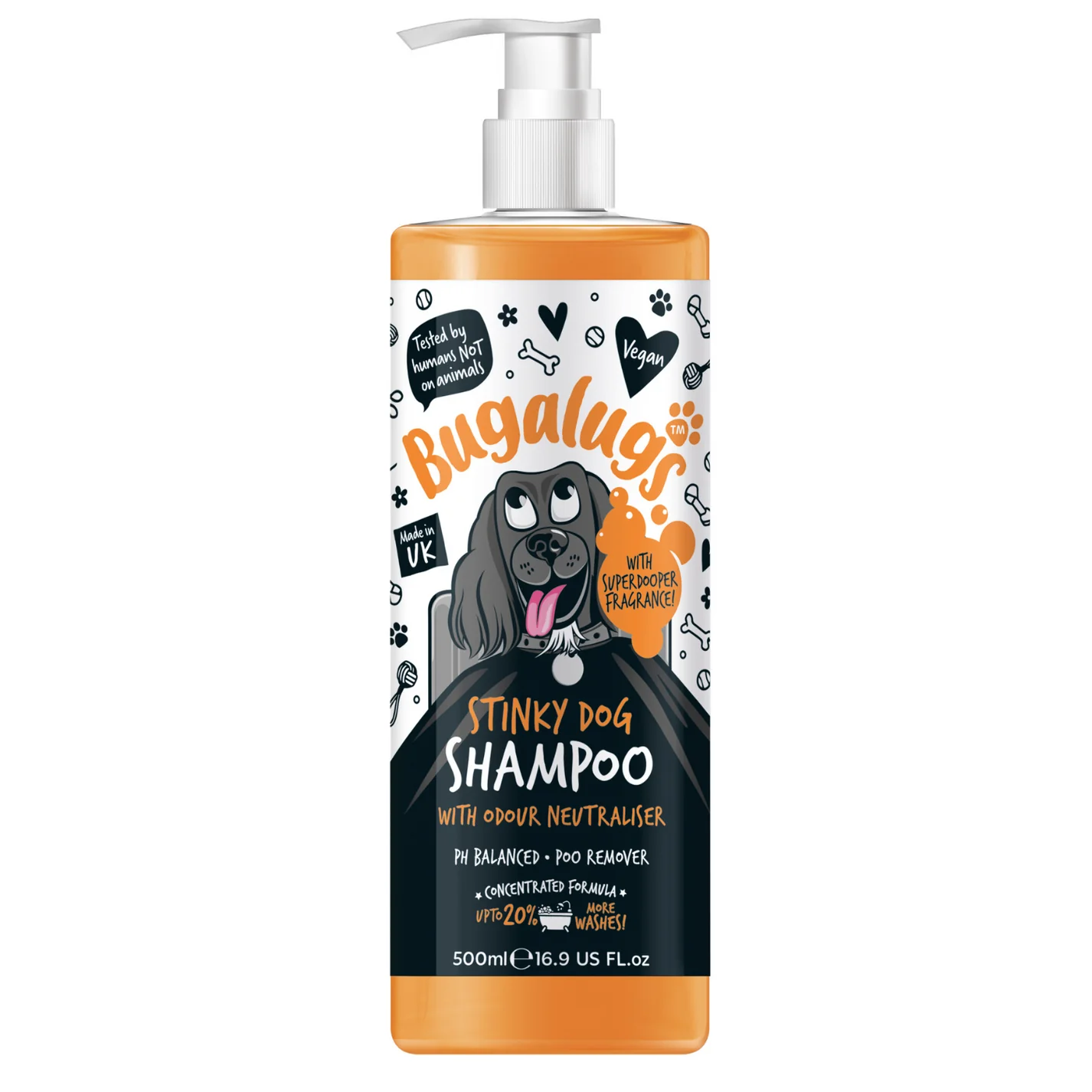 Bugalugs Stinky Dog Shampoo with Odour Neutraliser 500ml