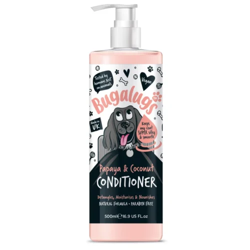 Bugalugs Luxury Papaya & Coconut Dog Conditioner with pump 500ml