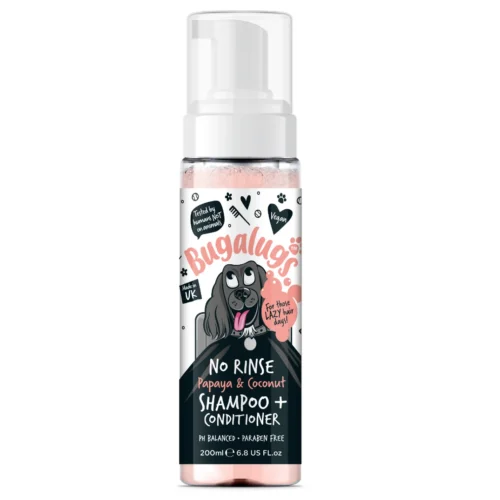 Bugalugs No Rinse Papaya & Coconut Dog Shampoo & Conditioner 200ml