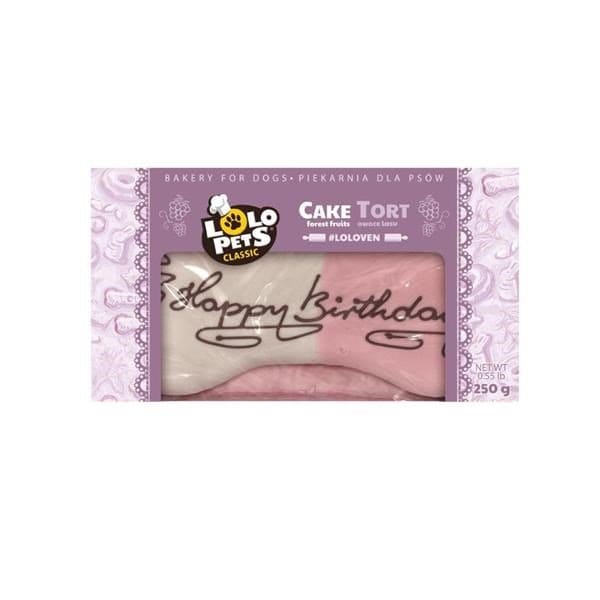 LoLo Pets Classic Bakery Forest Fruit Happy Birthday Cake for Dogs 250g