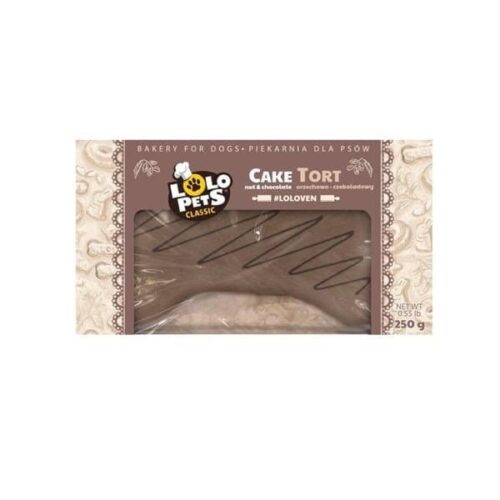 LoLo Pets Classic Bakery Cake for Dog Nut & Chocolate 250g