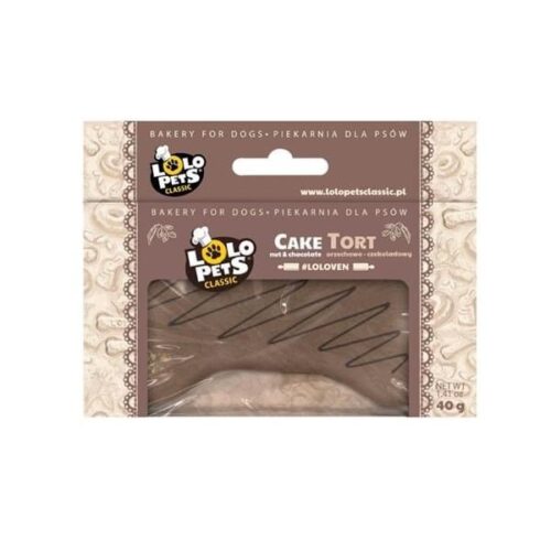 LoLo Pets Classic Bakery Mini Dog Cake Nut-Chocolate 40g