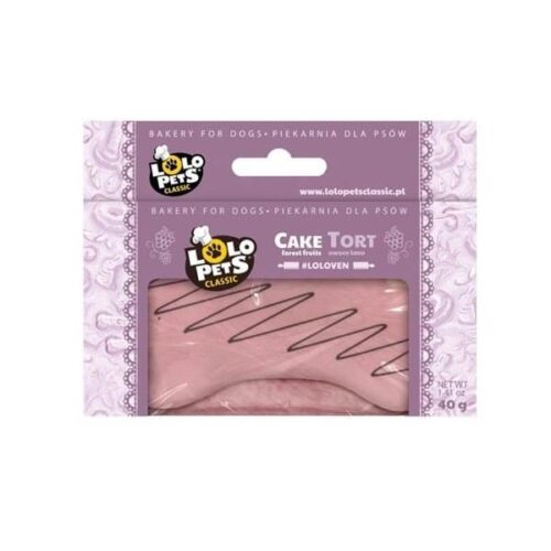 LoLo Pets Classic Bakery Mini Forest Fruits Cake for Dogs 40g