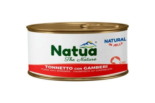 Natua Jelly Cat Tuna With Shrimps 24x85gr Tins
