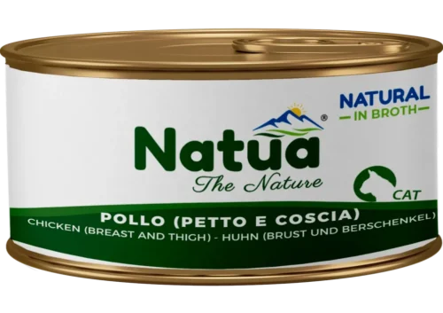 Natua Broth Cat Chicken (Breast Thigh) 24x85gr Tins