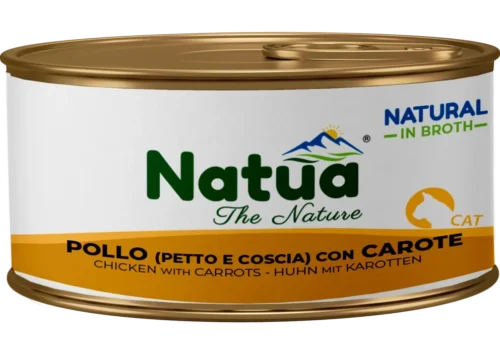 Natua Broth Cat Chicken (Breast Thigh) Carrots 24x85gr Tins