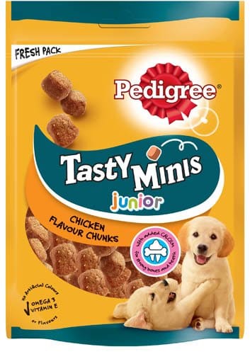 PEDIGREE TASTY MINIS CHEWY CHICKEN CUBES PUPPY/JUNIOR - 8x125G
