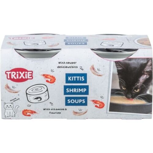 TRIXIE Soup with chicken & shrimp, 4 x 80 g