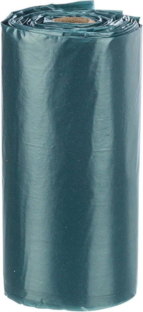TRIXIE Dog poop bags with handles, 8 rolls of 15 bags, sorted