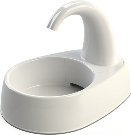 TRIXIE Curved Stream drinking fountain plastic, 2.5 l/25 X 24.5 X 35 cm, white