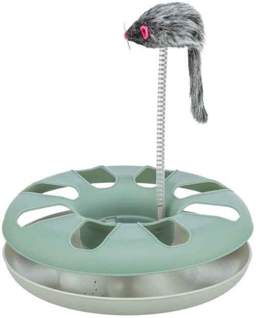 TRIXIE Crazy Circle with plush mouse, ø 24 × 29 cm