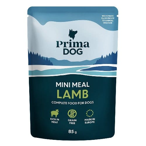 PRIMA DOG GRAIN FREE  MINI MEAL LAMB - 24X85G POUCHES