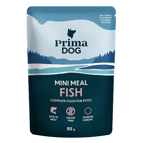 PRIMA DOG GRAIN FREE MINI MEAL FISH - 24X85G POUCHES