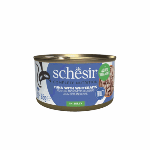 Schesir Cat Tuna Whitebaits Jelly 12x85g Tin