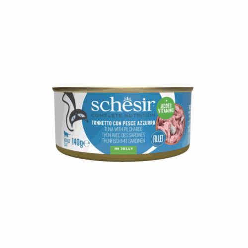 Schesir Cat Tuna Pilchard Jelly 8x140g Tin