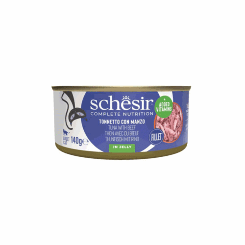 Schesir Cat Tuna Beef Jelly 8x140g Tin