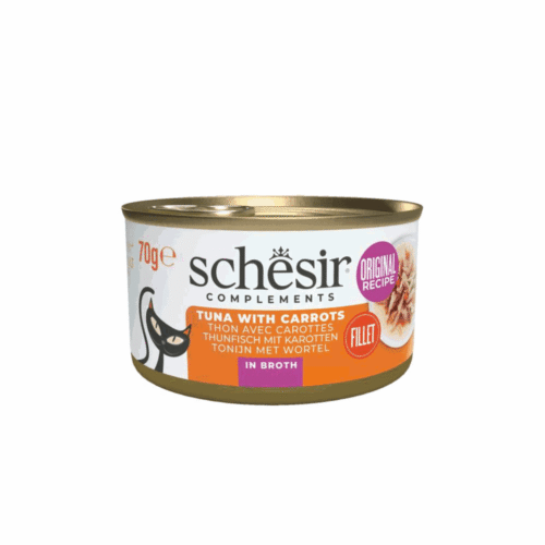 Schesir Cat Tuna Carrots Broth 12x70g Tin