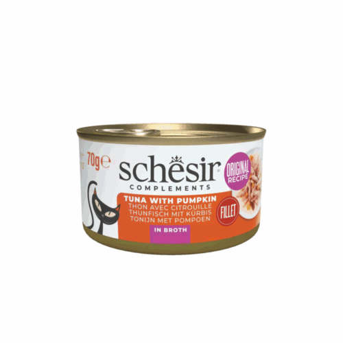 Schesir Cat Tuna Pumpkin Broth 12x70g Tin