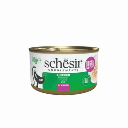 Schesir Cat Chicken Broth 12x70g Tin