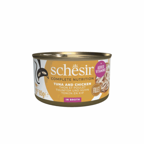 Schesir Cat Tuna Chicken Broth 12x85g Tin