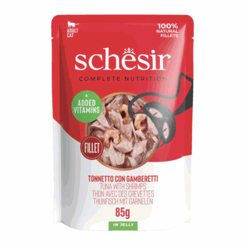 Schesir Cat Tuna Shrimps Jelly 12x85g Pouch