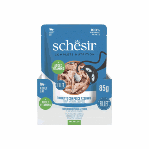 Schesir Cat Tuna Pilchard Jelly 12x85g Pouch