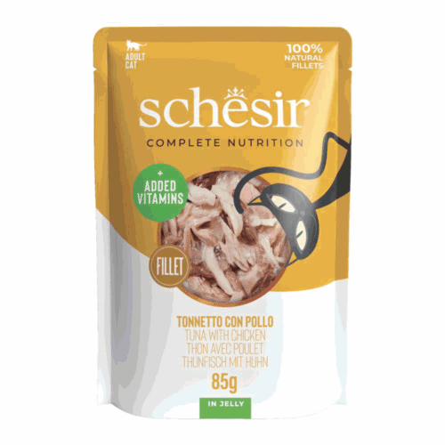 Schesir Cat Tuna Chicken Jelly 12x85g Pouch