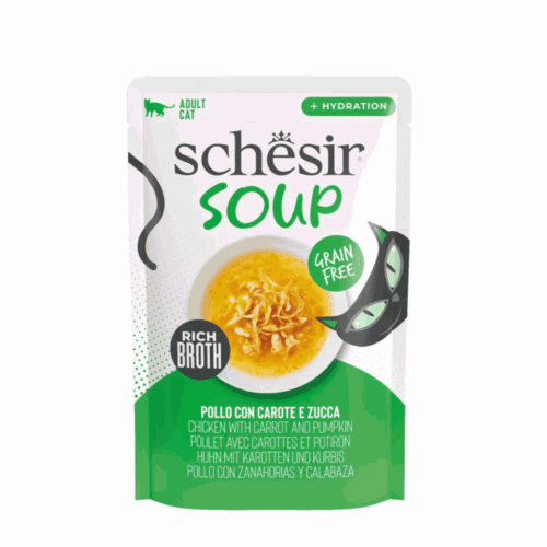 Schesir Cat Chicken Pumpkin Soup 12x40g Pouch