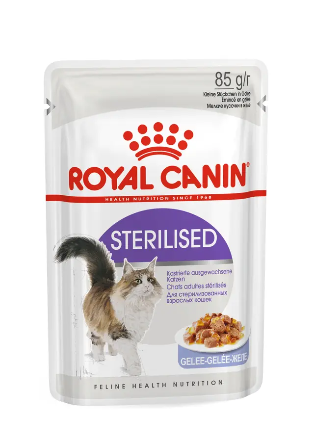 Royal Canin Sterilised in Jelly – Adult Cat Complete Wet Food (12x85g) - Image 2