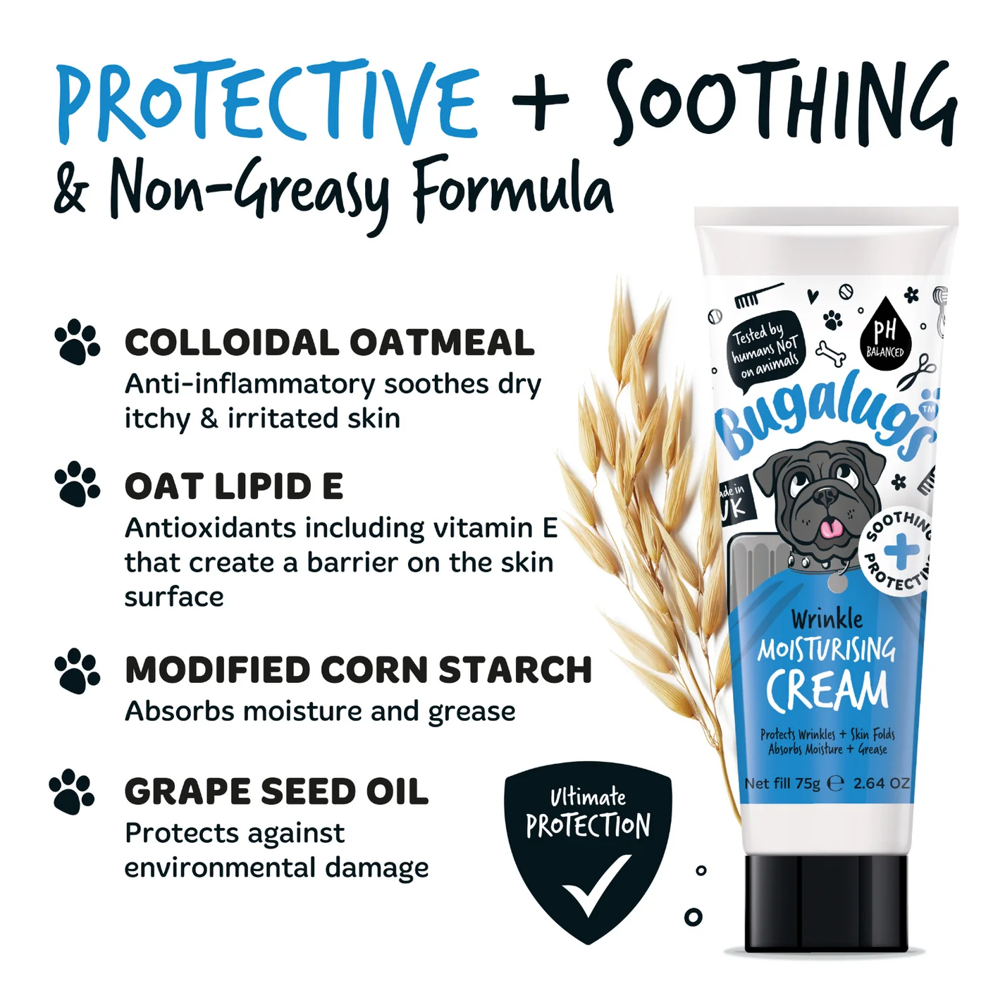 Bugalugs Wrinkle Moisturising Cream for Dogs & Cats 75g - Image 4