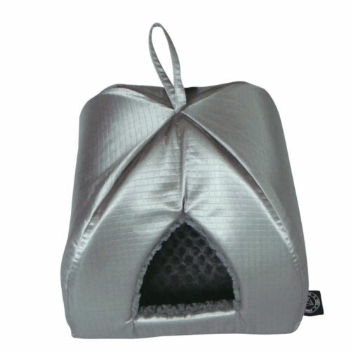 Gloria Gloss Igloo – Grey & Gold Pet Igloo Bed