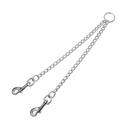 Double Chain Coupler – For Walking 2 Dogs
