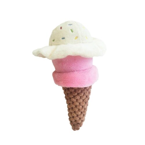 Gloicecream Plush Toy - Ice Cream Cone Plush Toy for Dogs