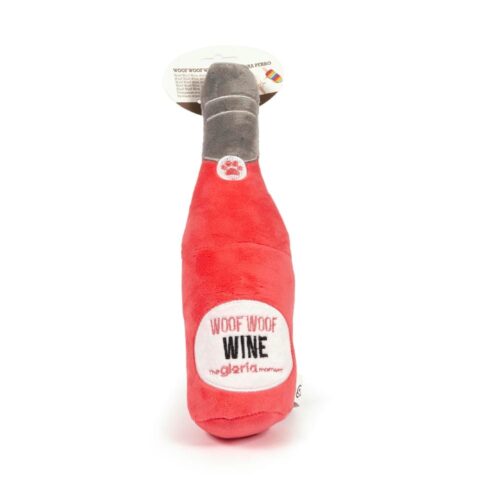 Woof Woof Wine Plush Toy – Wine Bottle Plush for Dogs