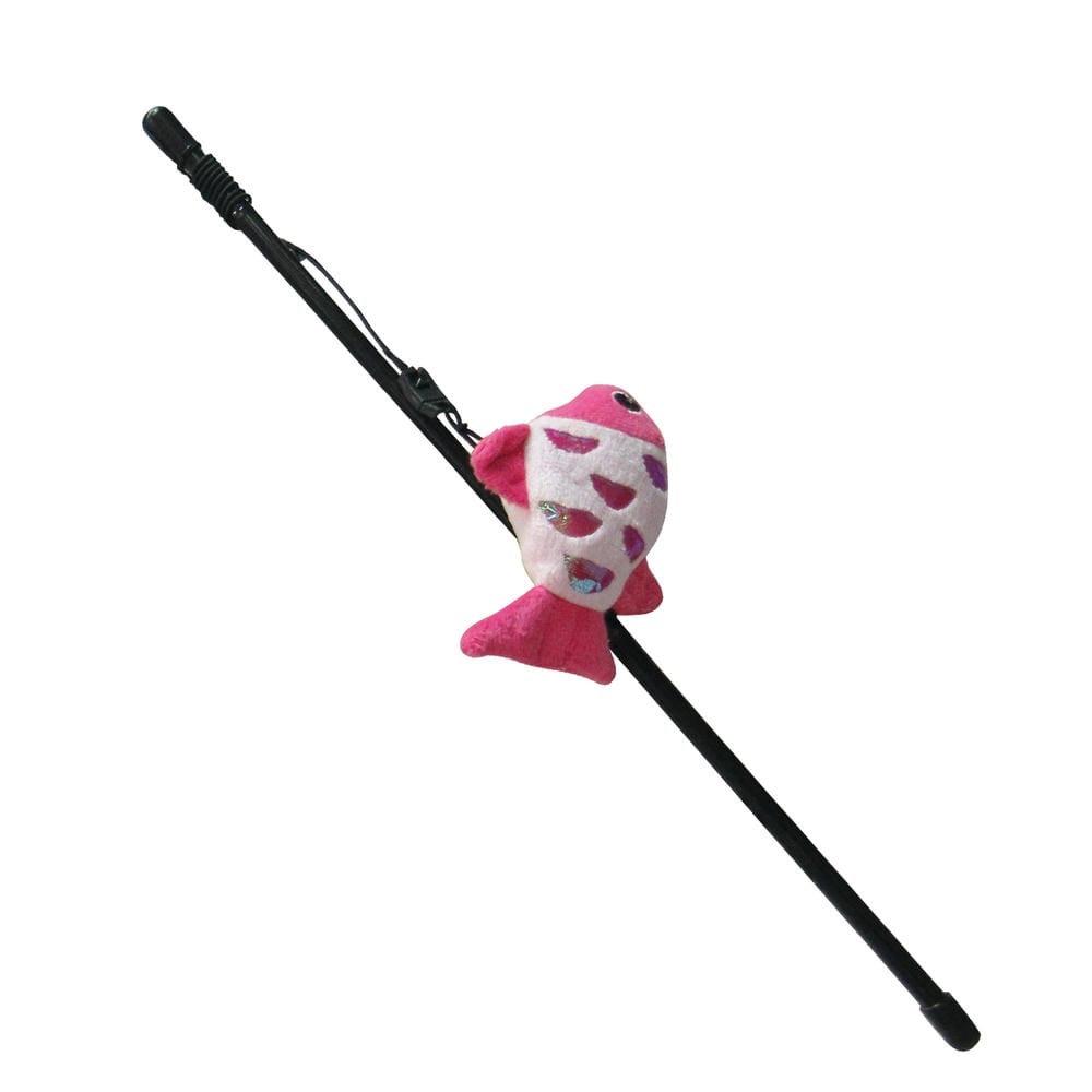 Teaser Rod with Plush Toy - Fun Interactive Toy for Cats