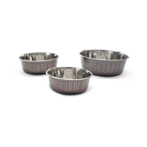 Grub Steel Pet Bowl - 3 Sizes