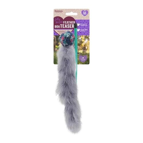 Feather Boa Teaser Grey