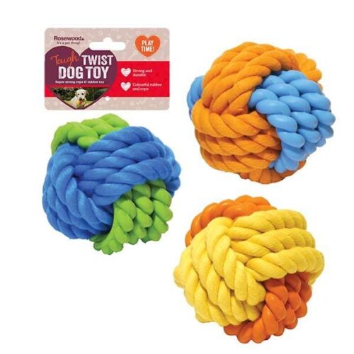 3.75' Rubber & Rope Ball