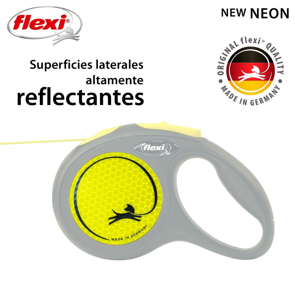 Flexi Neon Cord Retractable Dog Lead – High-Visibility Leash for Cats & Dogs (XS, S, M) - Image 6