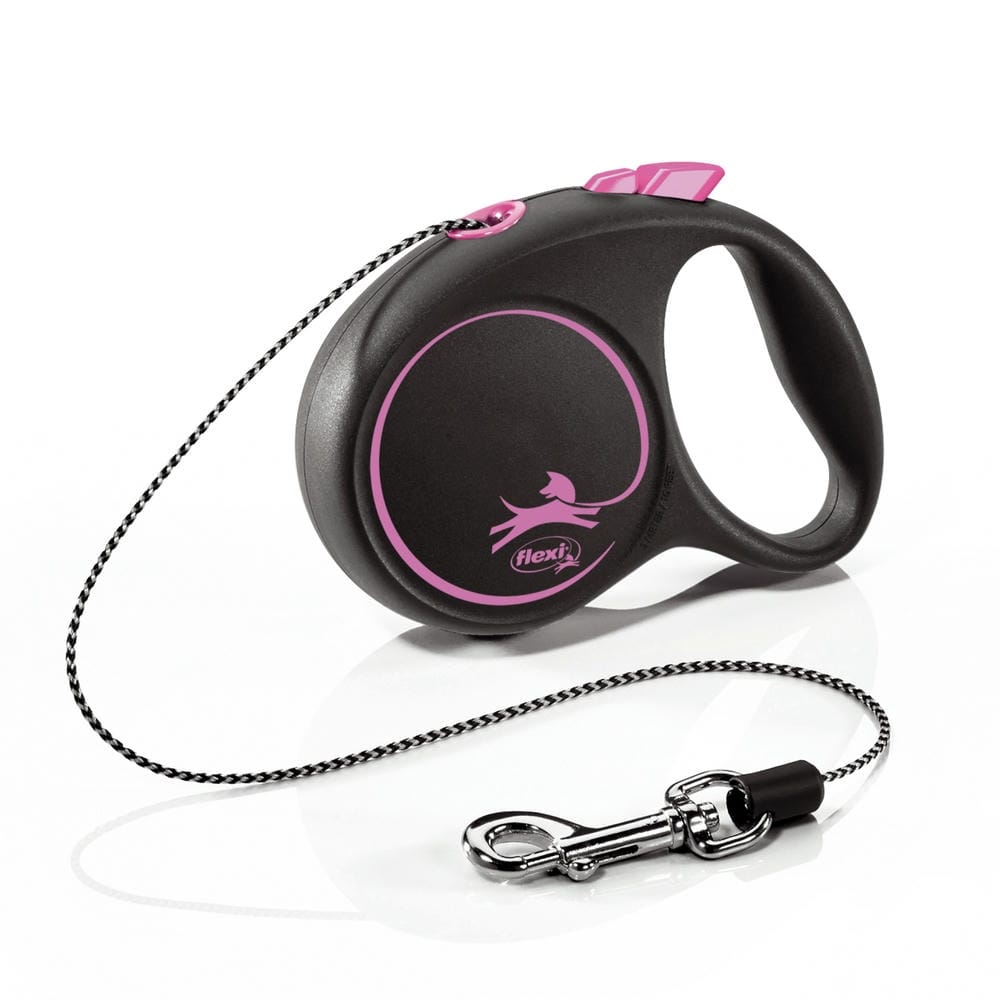 Flexi Black Design Cord Retractable Lead Suitable for Cats & Dogs – 3 Sizes (XS, S, M) 4 Colours - Image 5