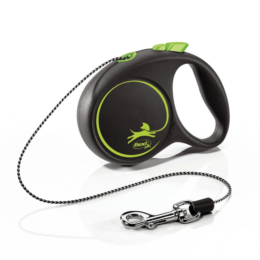 Flexi Black Design Cord Retractable Lead Suitable for Cats & Dogs – 3 Sizes (XS, S, M) 4 Colours - Image 3